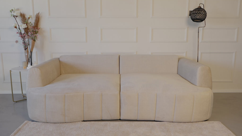 Canapea Extensibilă 3 locuri SAMBA, cu 2 lăzi depozitare,  242x127x90 cm