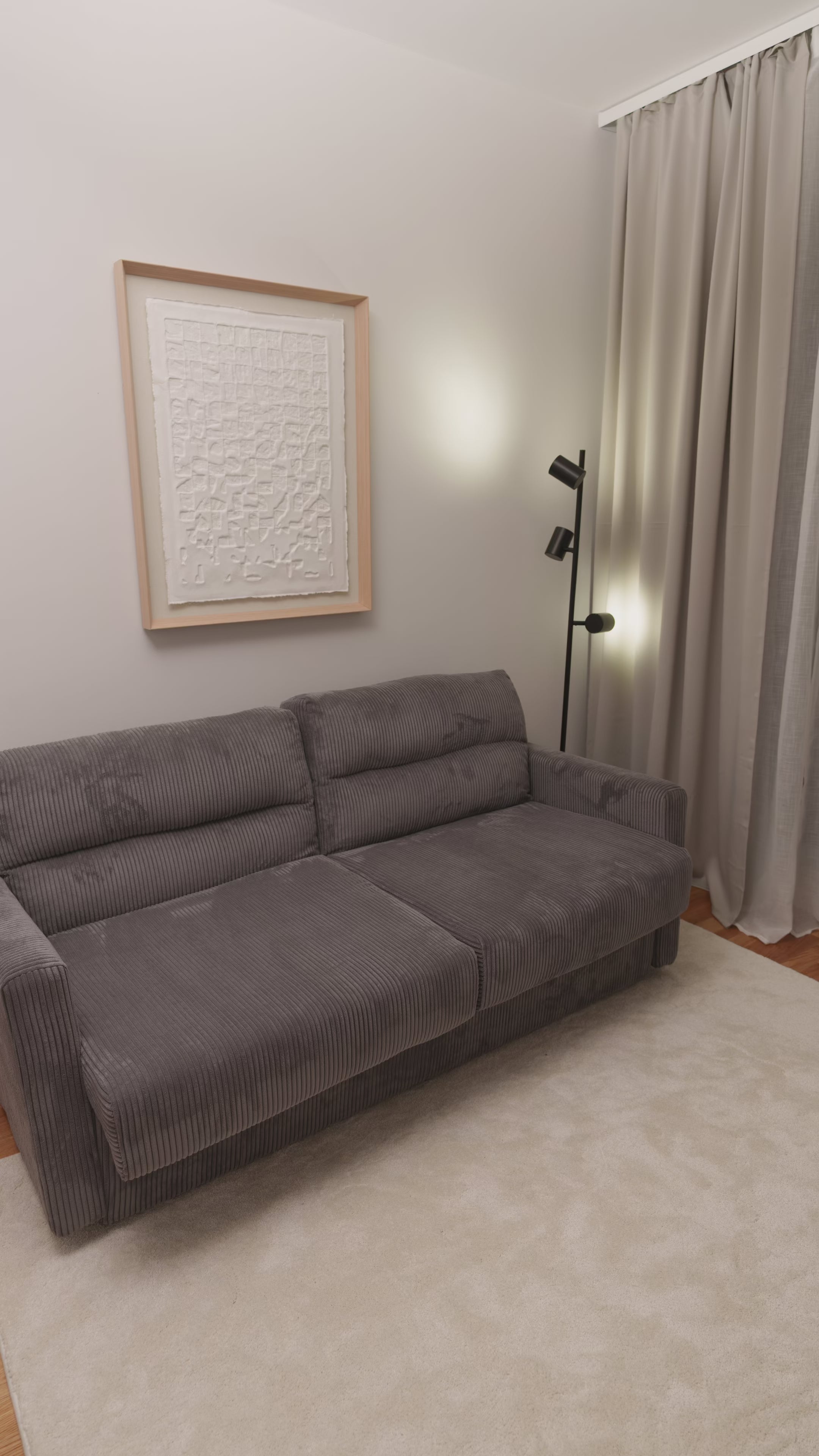 Canapea Extensibilă  SOHO, cu mecanism și saltea din spumă inclusă, 187 x 103 x 83 cm, Prestigehome.ro