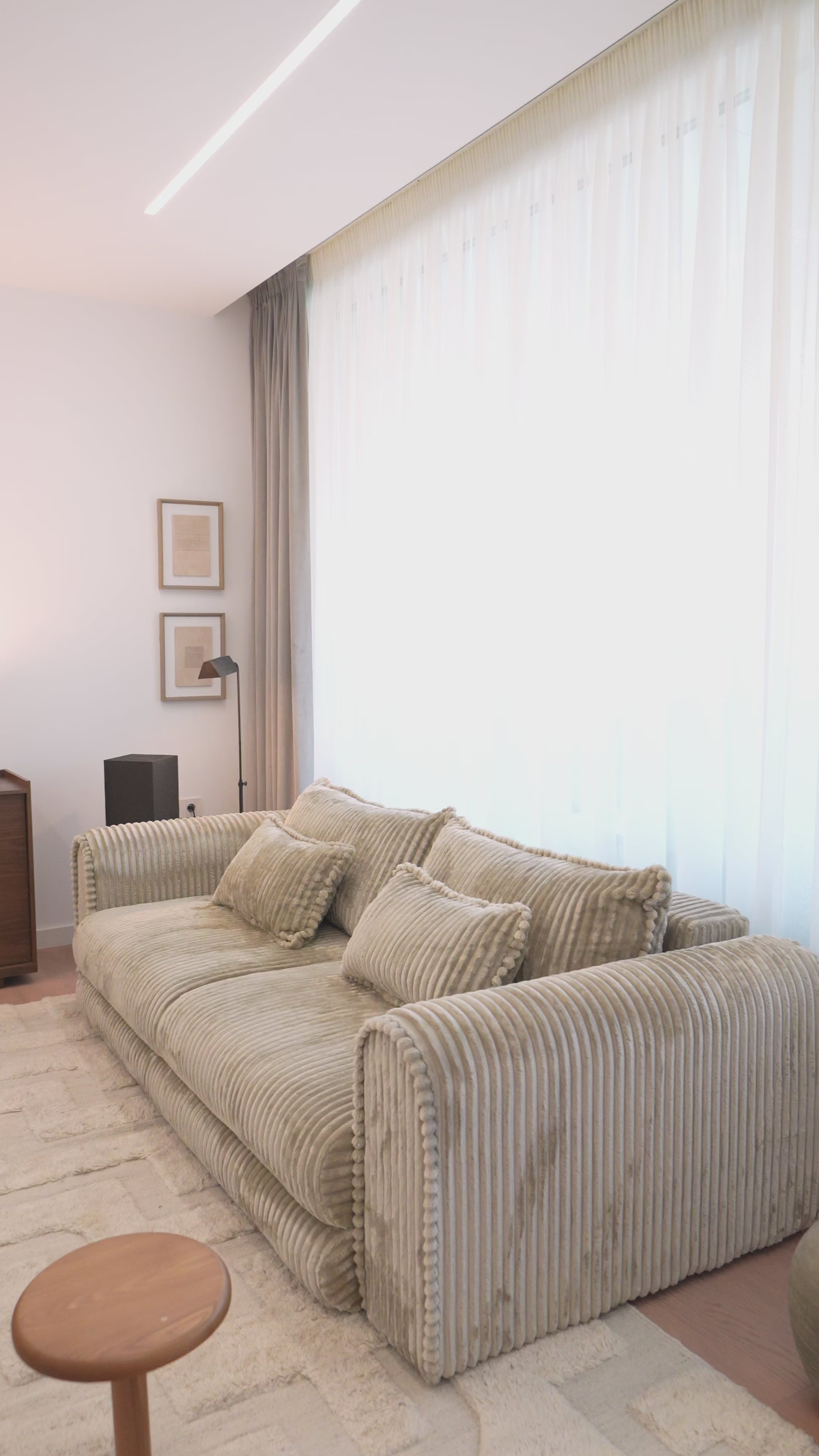 Canapea Extensibilă 3 locuri FELLINI, cu ladă depozitare, 243x108x90 cm