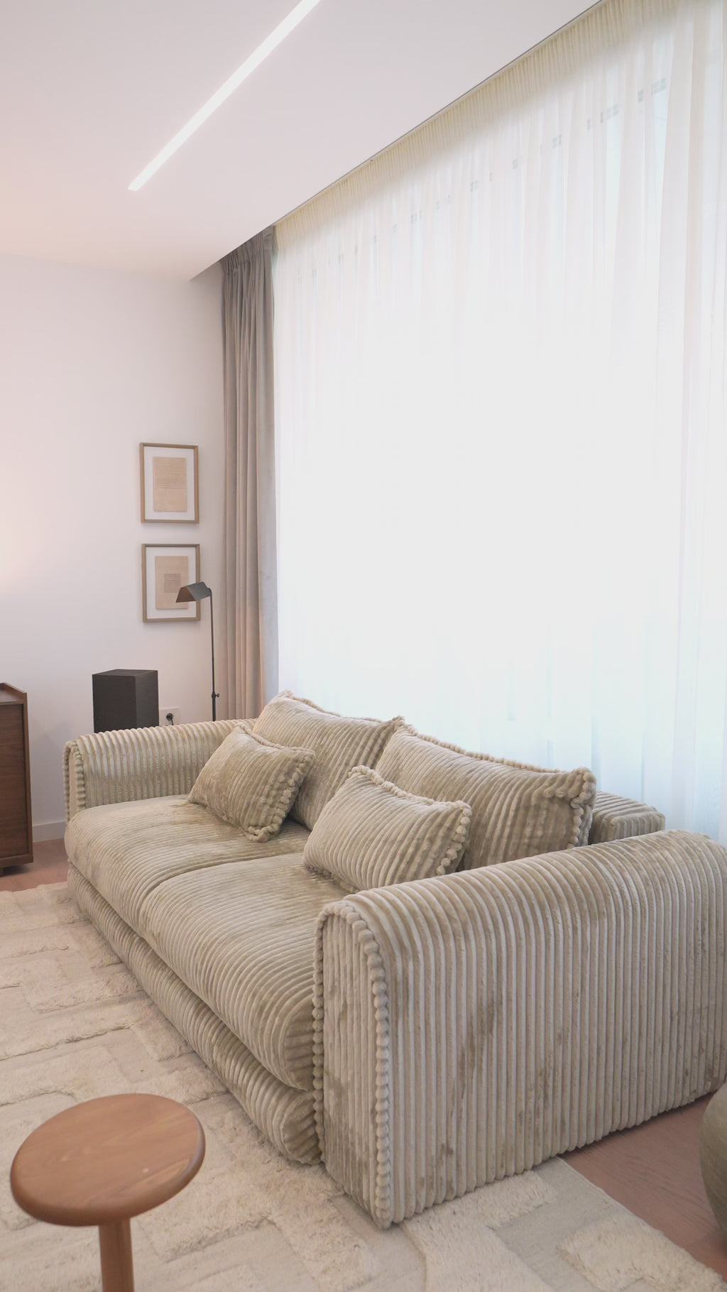 Canapea Extensibilă 3 locuri FELLINI, cu ladă depozitare, 243x108x90 cm