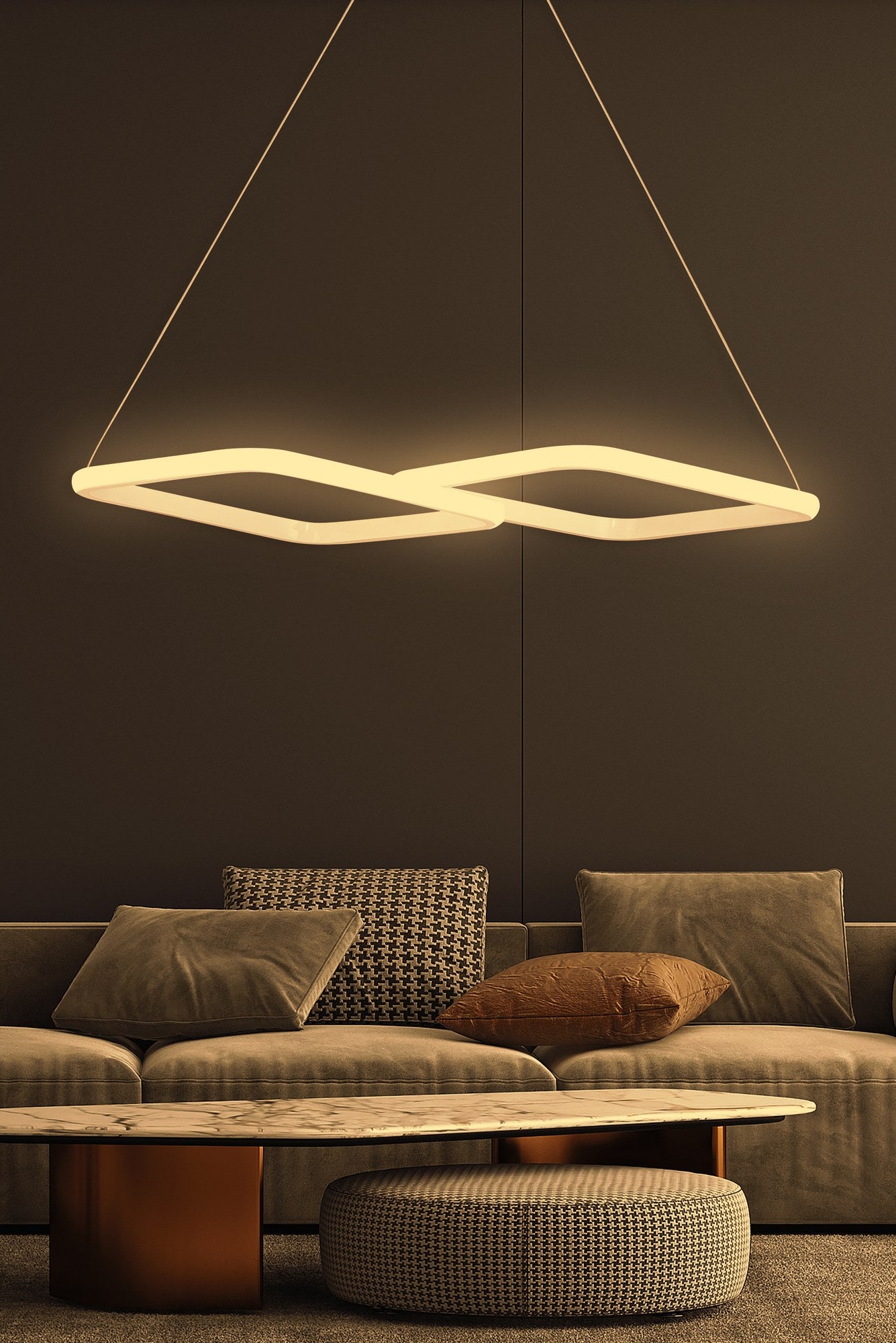 Lustra Led PuppisPrestigehome.ro - Iluminat - Prestige - #Culoare_Alb-Galben