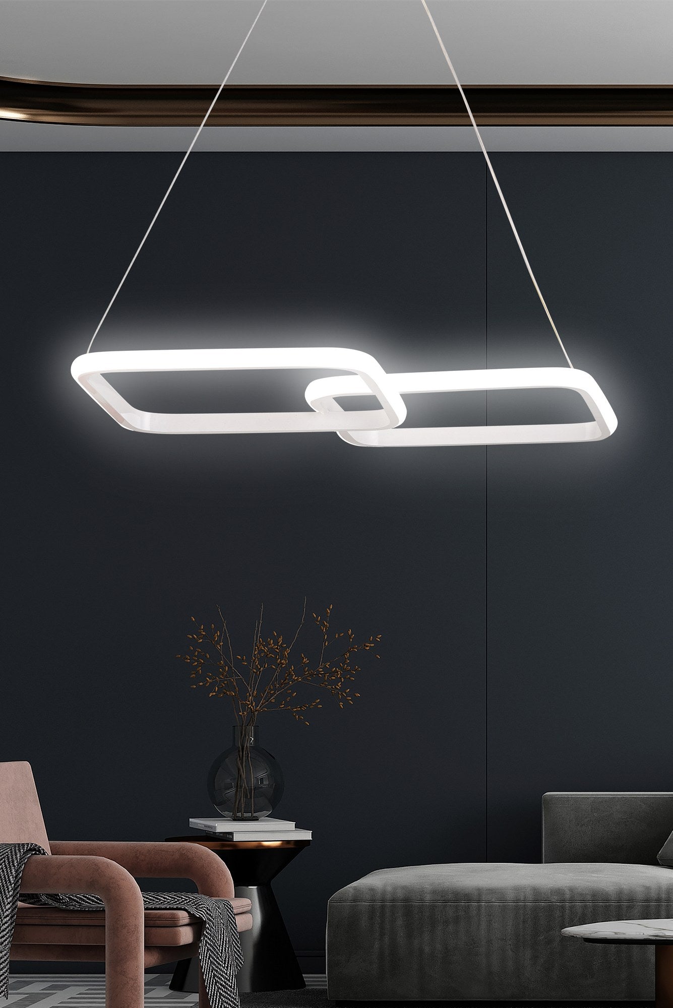 Lustra Led PuppisPrestigehome.ro - Iluminat - Prestige - #Culoare_Alb-Alb
