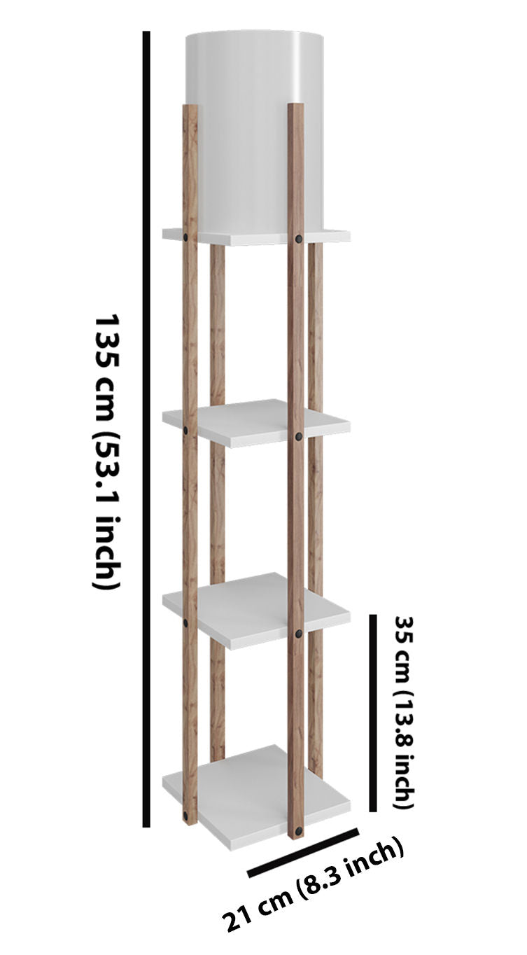 Lampadar Nora din lemn, fasung E27 Max 45-60 WPrestigehome.ro - Iluminat - Prestige - #Culoare_Alb