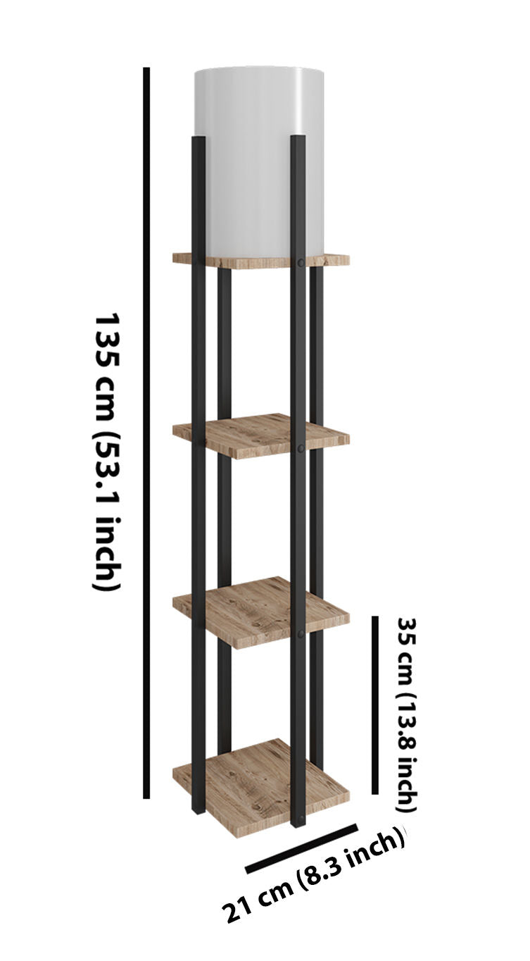 Lampadar Nora din lemn, fasung E27 Max 45-60 WPrestigehome.ro - Iluminat - Prestige - #Culoare_Negru