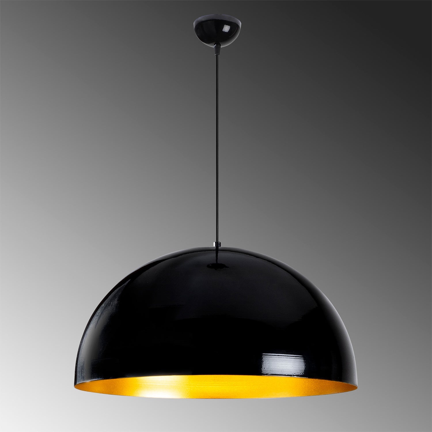 Pendul BERCESTE 237S, Negru/Auriu, E27/100W - Prestigehome.ro - Lustre - Prestige