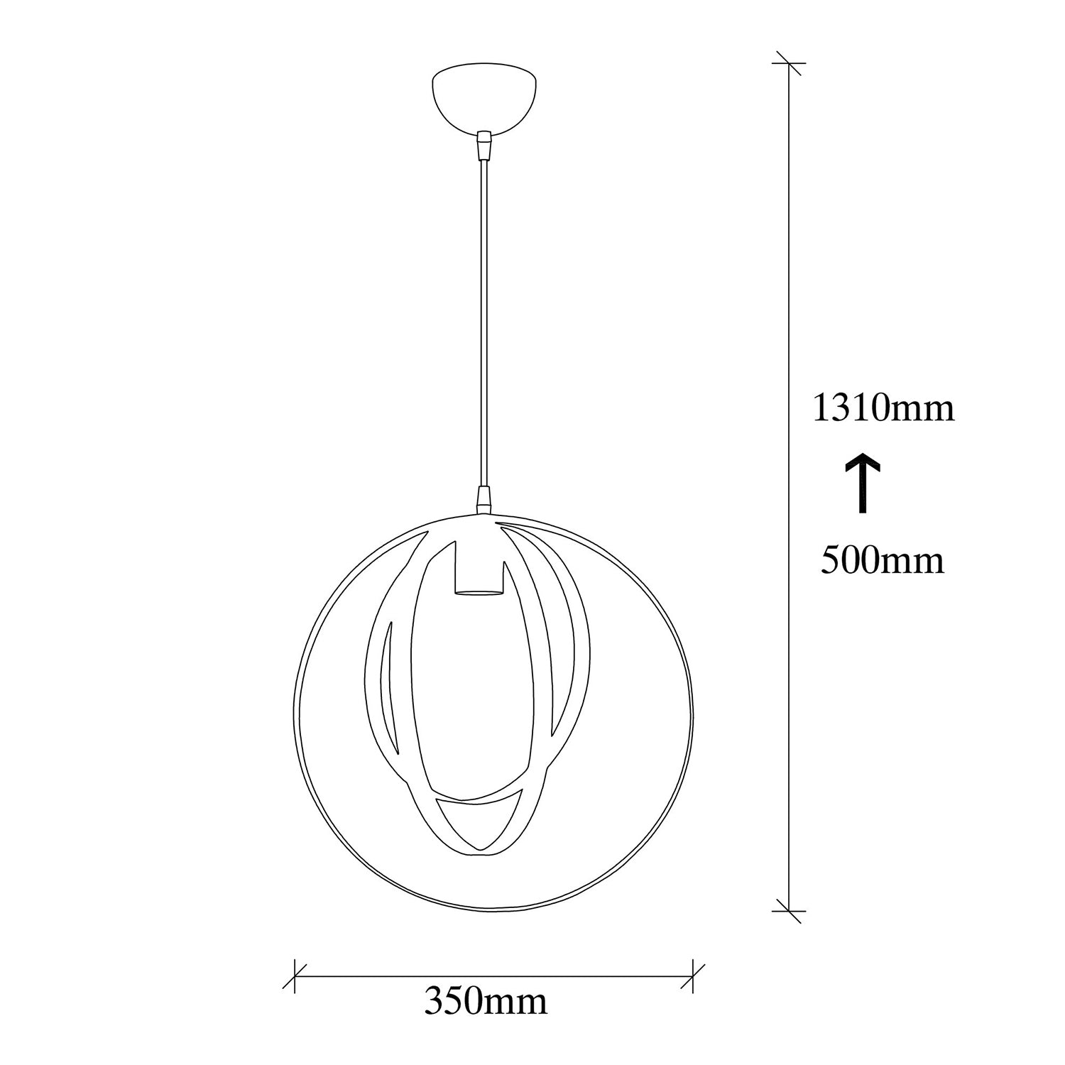 Pendul VAVEYLA 446S, Negru, E27/100W - Prestigehome.ro - Lustre - Prestige