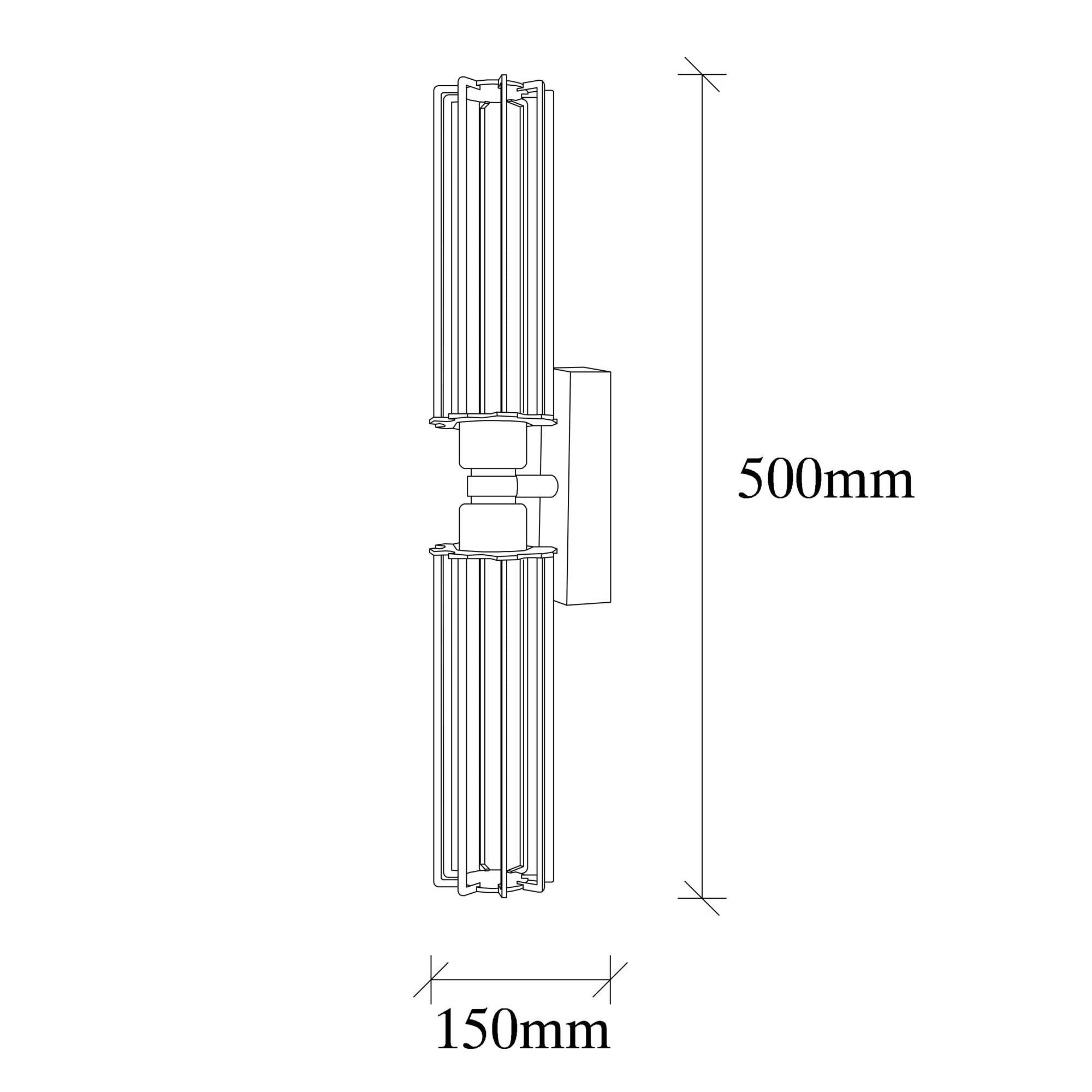 Aplică Fellini MR-879, fasung 2 x E27, Max 40 W - Prestige Home