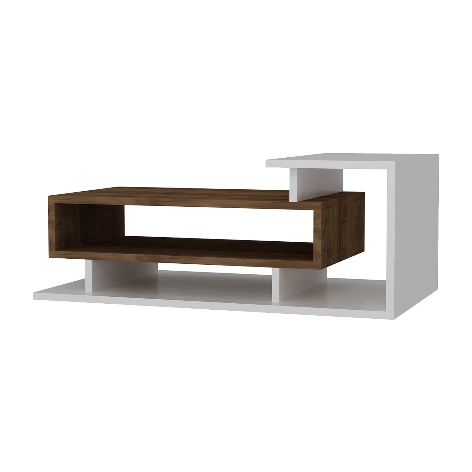 Masuta cafea SPRING, 90x50x35 cm, Alb/Maro - Prestigehome.ro - Masute - Prestige