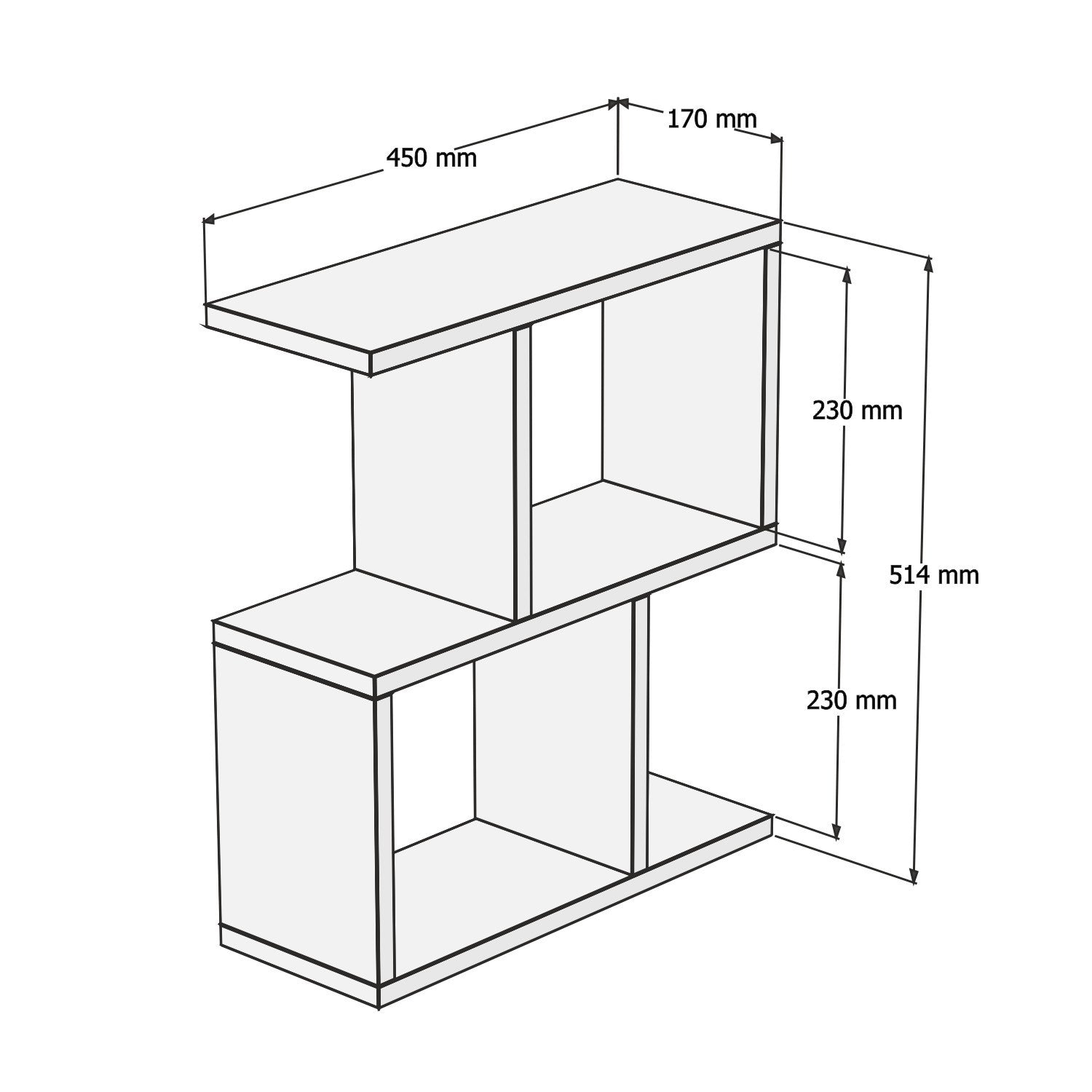 Masuta colt ZET, 45x51x17 cm, Maro - Prestigehome.ro - Masute - Prestige