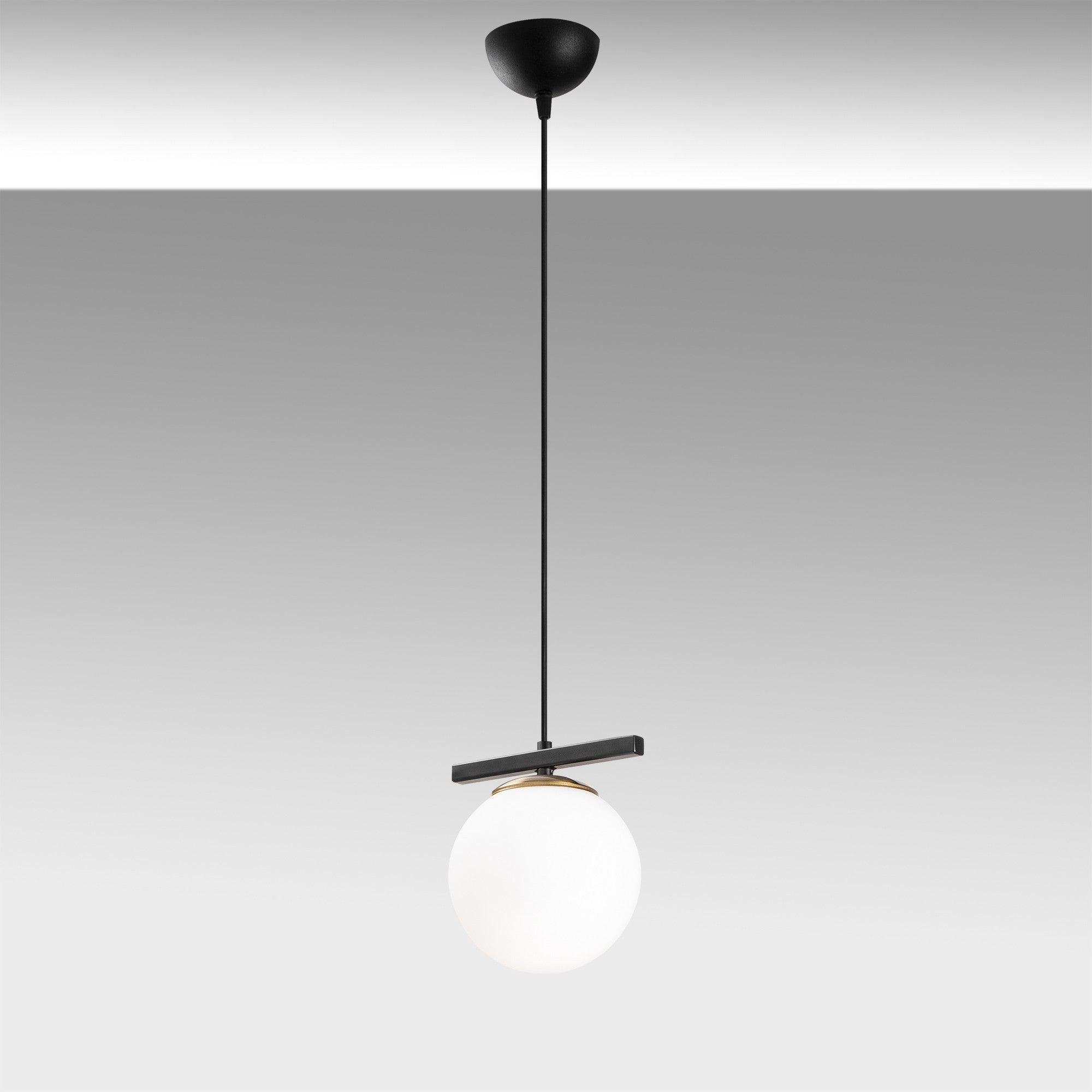 Lustră Uzum 6261, alb-negru, fasung E 27, max 40 W - Prestige Home