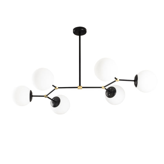 Lustră Damar 100x58x48 cm, fasung 6 x E 27, max 40 WPrestigehome.ro - Iluminat - Prestige - #Culoare_Negru-Cărbune
