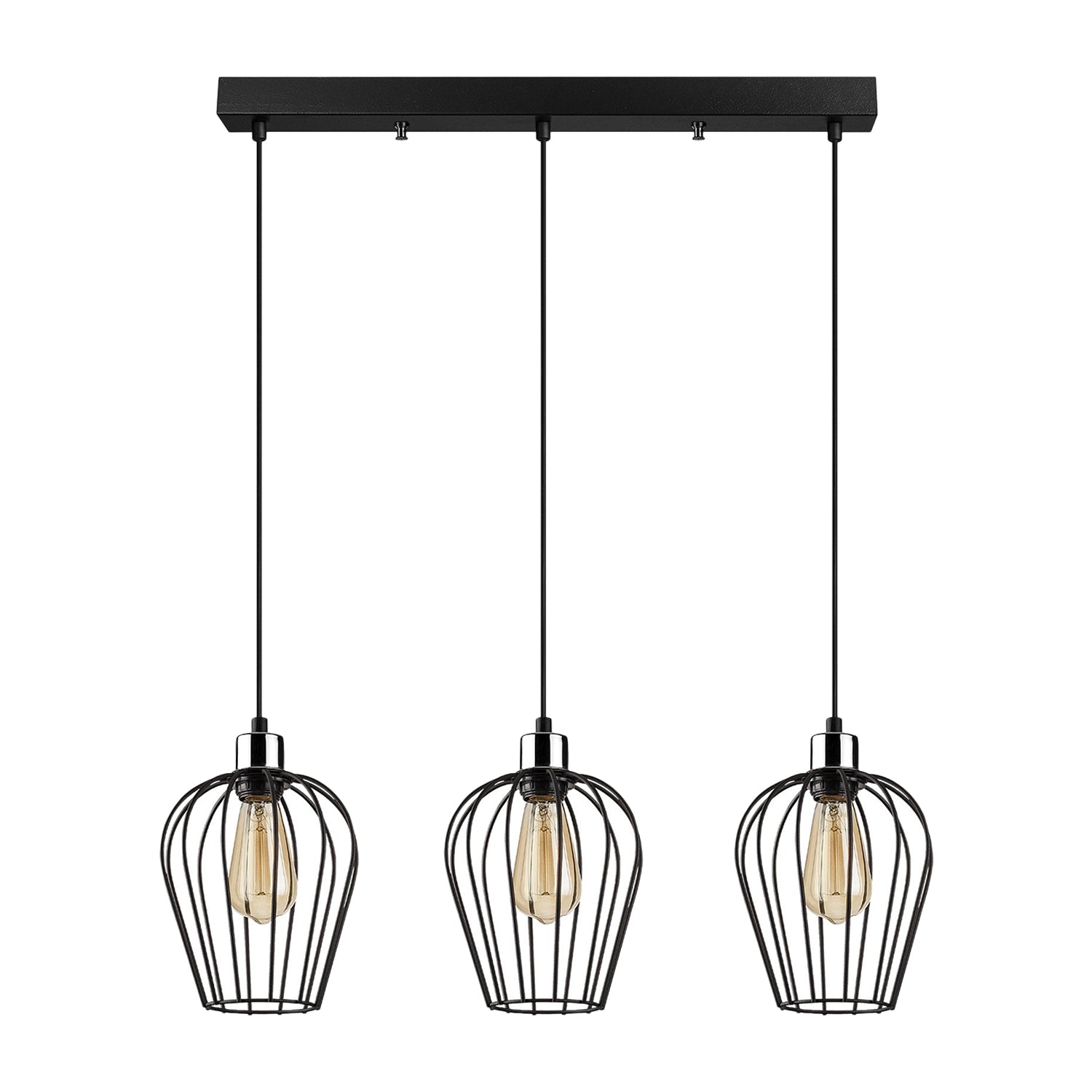 Lustra tip pendul TEL 6701, Negru, 3xE27/100W - Prestigehome.ro - Lustre - Prestige