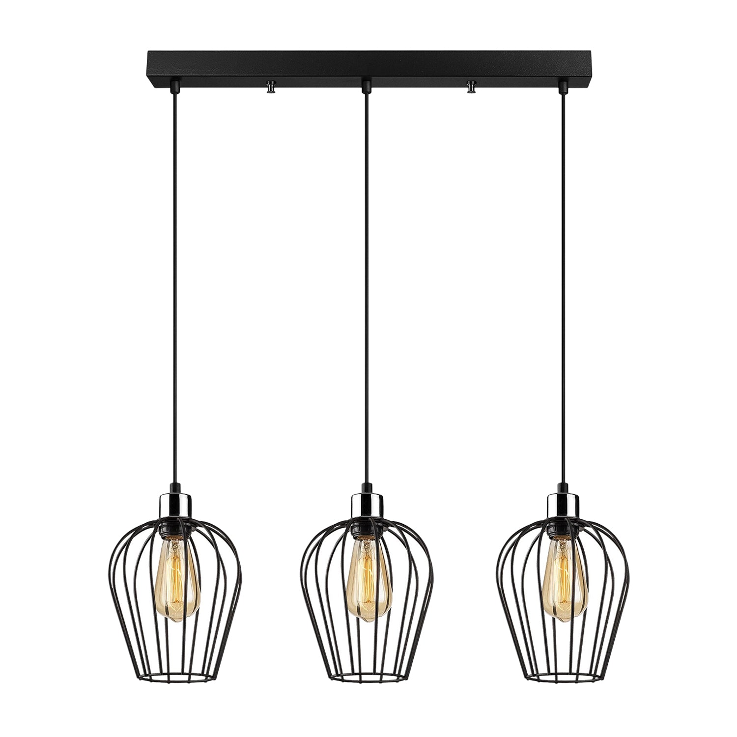 Lustra tip pendul TEL 6701, Negru, 3xE27/100W - Prestigehome.ro - Lustre - Prestige