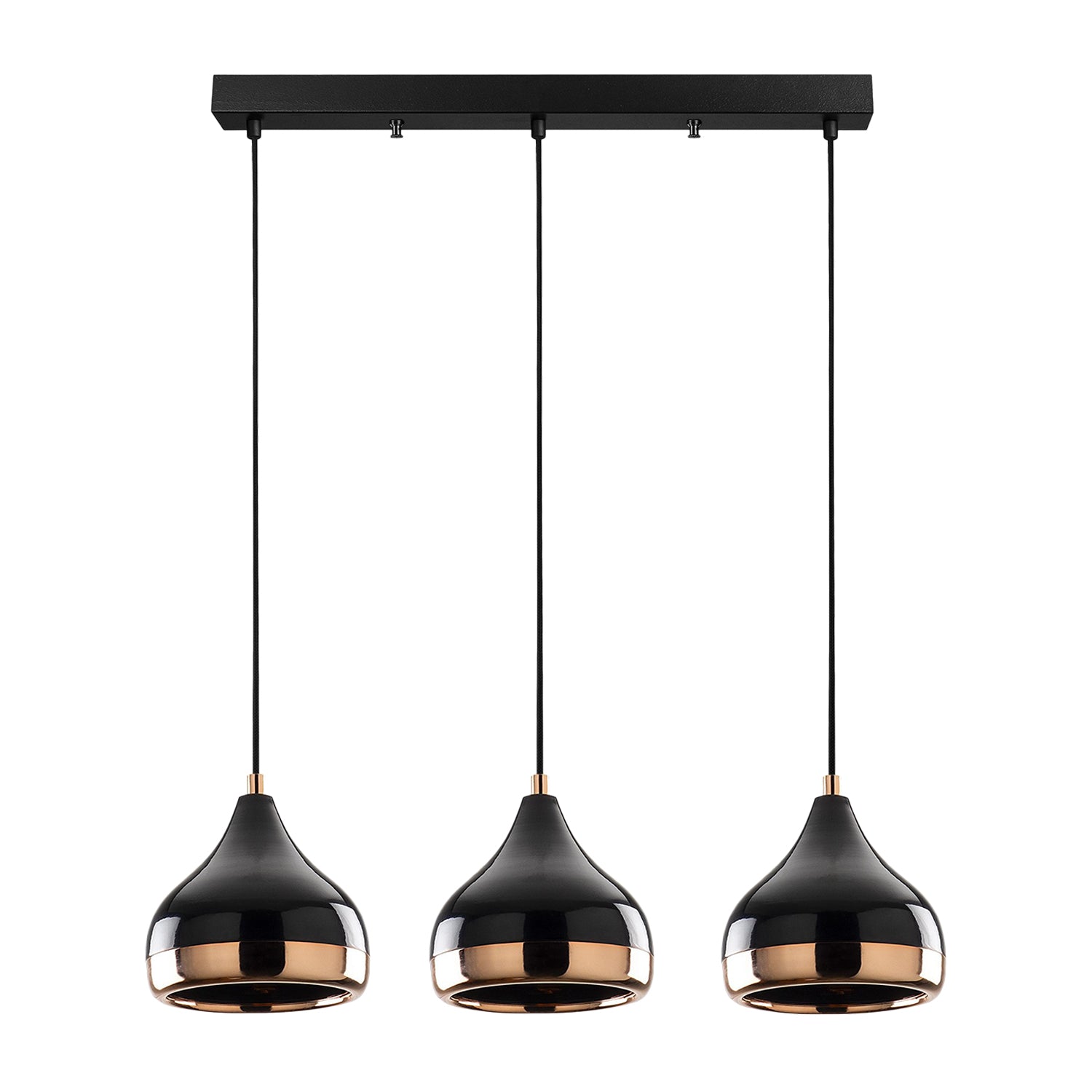 Lustra tip pendul YILDO 6877, Negru/Cupru, 3xE27/100W - Prestigehome.ro - Lustre - Prestige