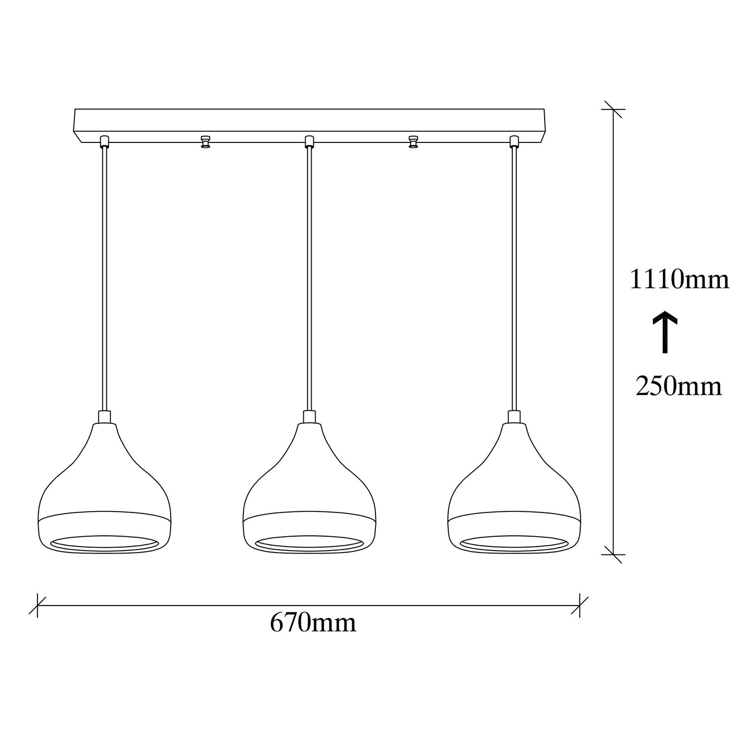 Lustra tip pendul YILDO 6877, Negru/Cupru, 3xE27/100W - Prestigehome.ro - Lustre - Prestige