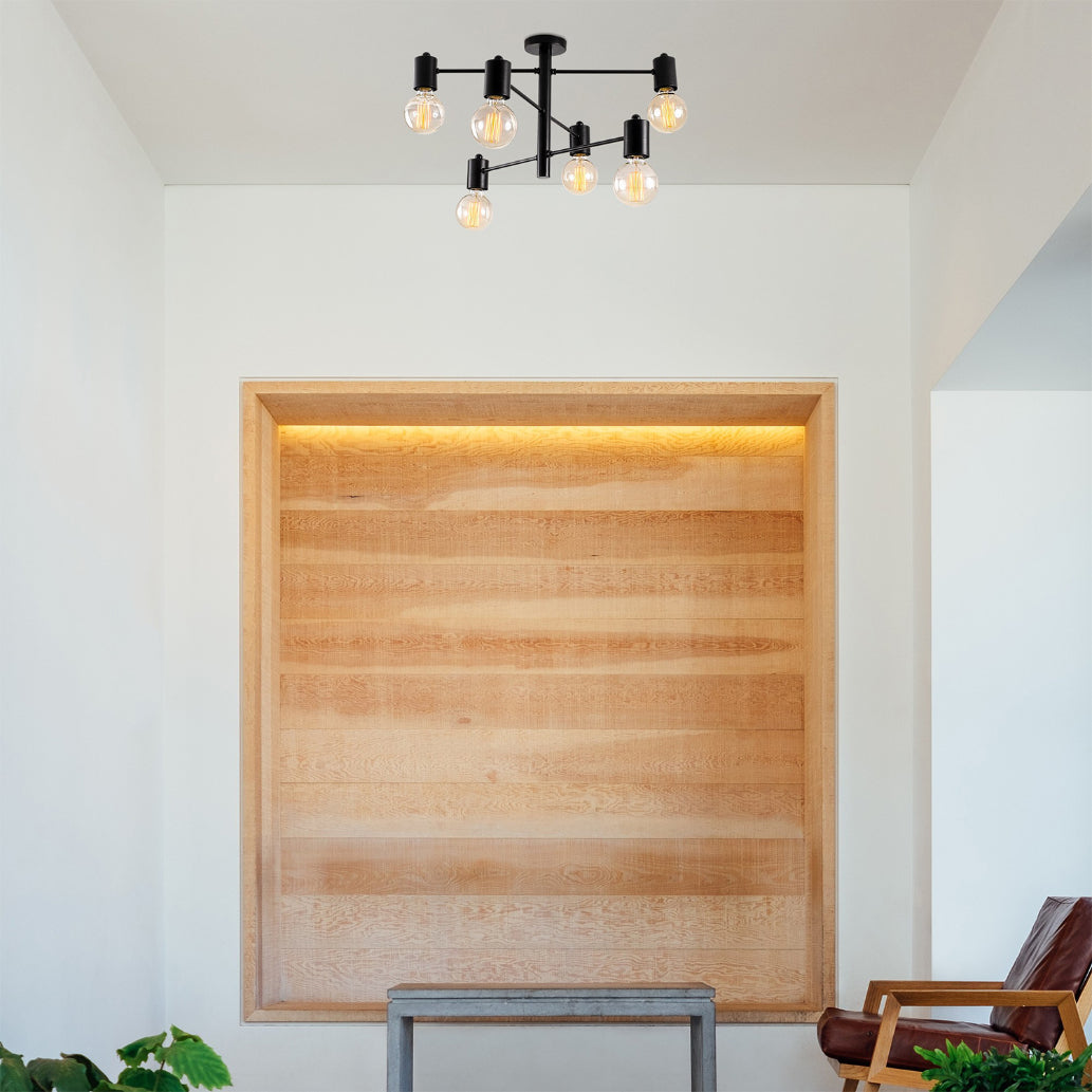 Lustra HEXA 6941, Negru, 6xE27/100W - Prestigehome.ro - Lustre - Prestige