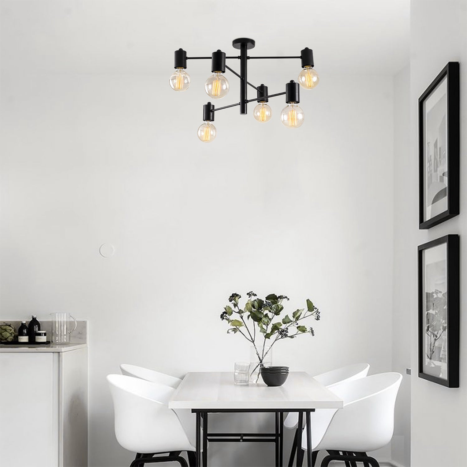 Lustra HEXA 6941, Negru, 6xE27/100W - Prestigehome.ro - Lustre - Prestige
