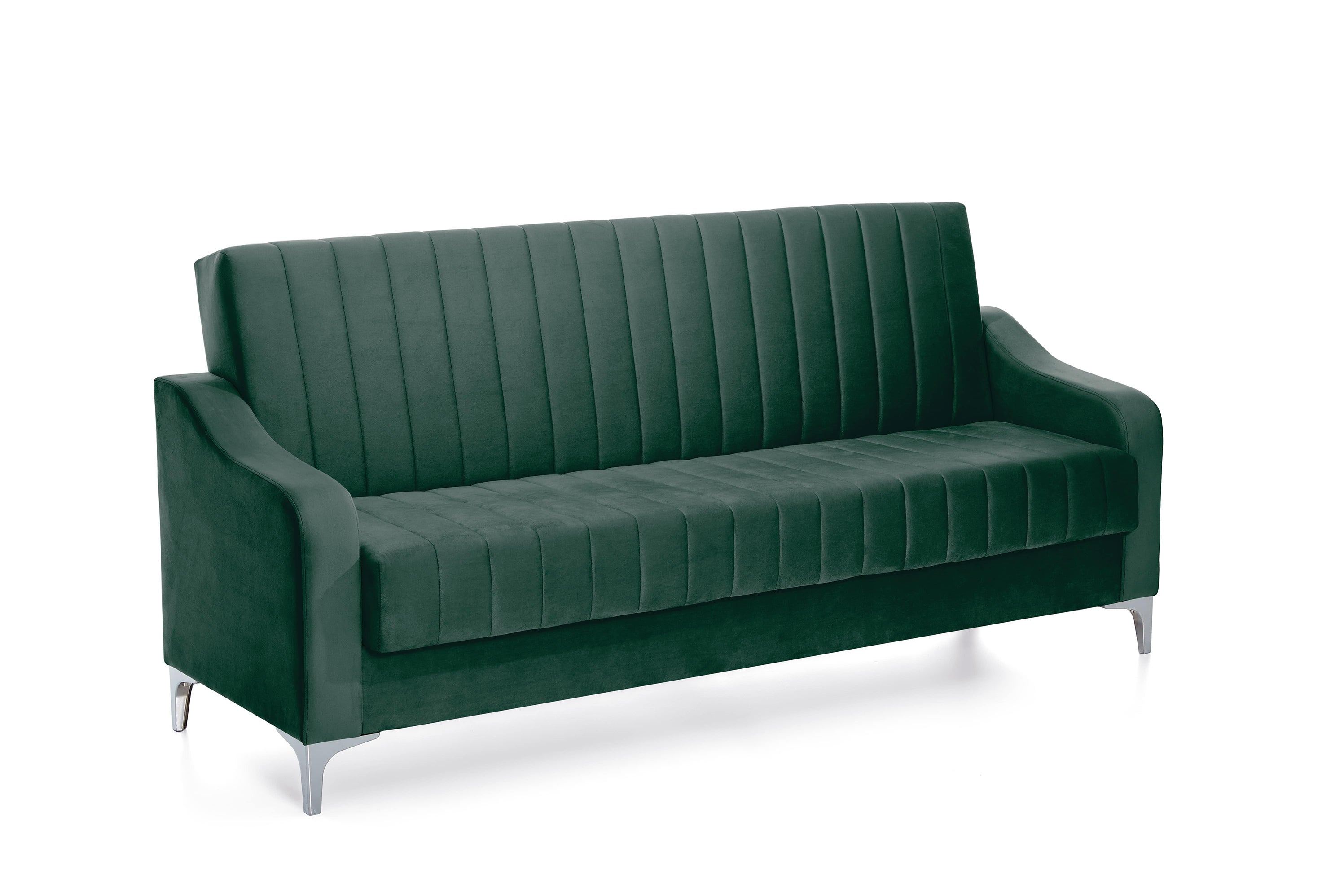 Canapea Extensibila 3 locuri AQUA, cu lada de depozitare, 212x70x97 cm - Prestigehome.ro - Canapea - Prestige - #color_swing-verde