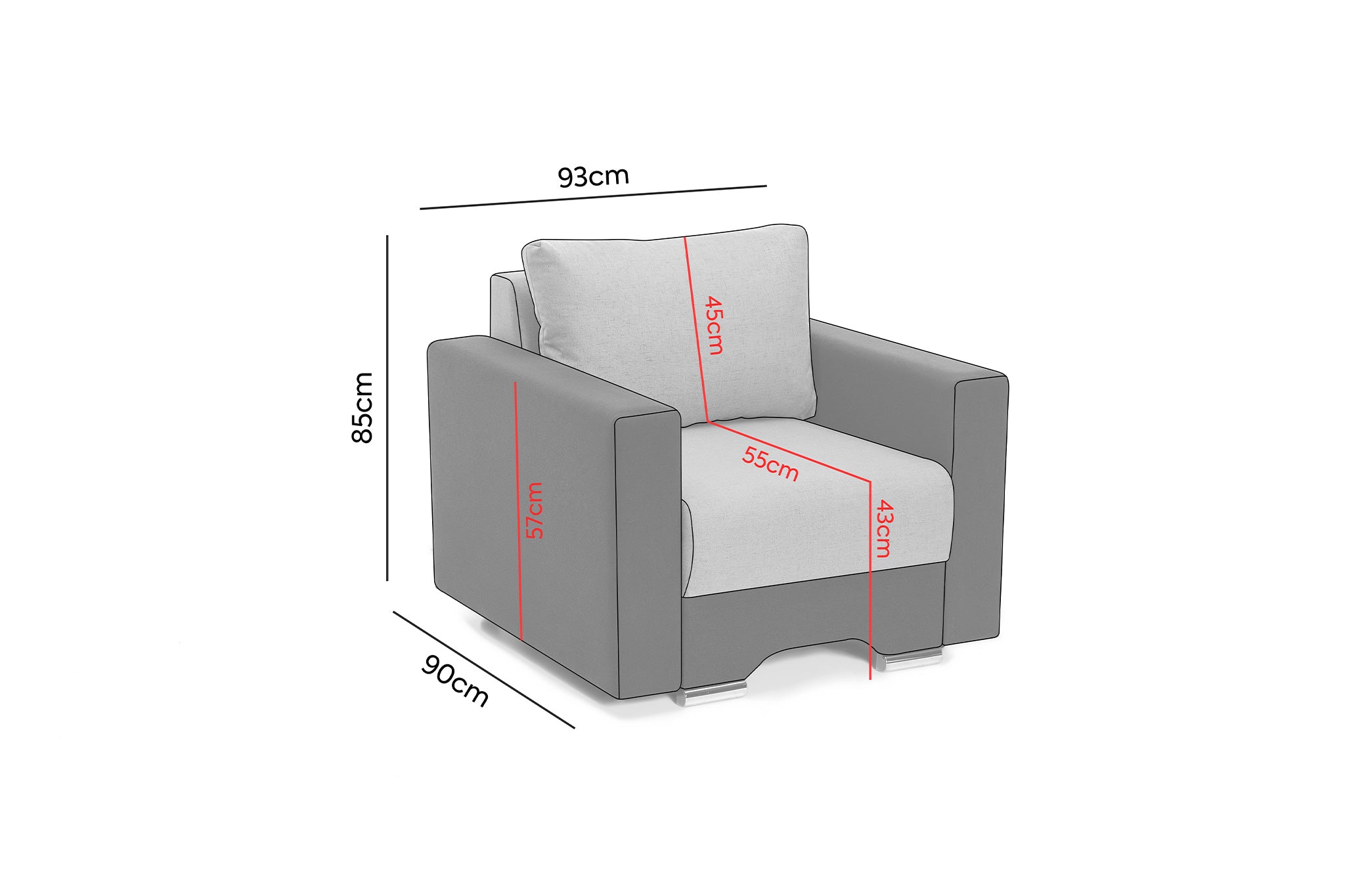 Fotoliu Cesar, 93x85x90 cm - Prestigehome.ro - Fotoliu- Prestige 