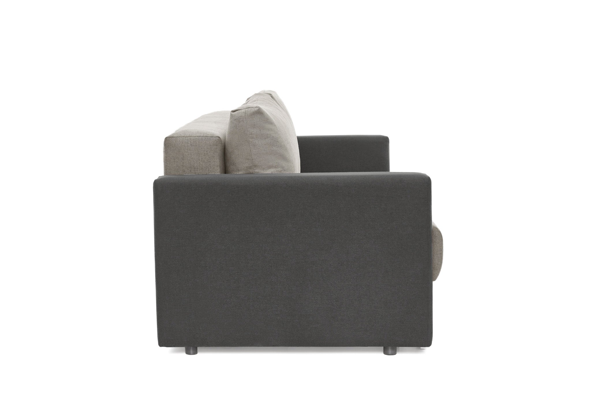Canapea Extensibila 3 locuri Cesar, cu lada de depozitare, 220x90x85 cm - Prestigehome.ro - Canapea - Prestige #color_gri-deschis-gri-inchis
