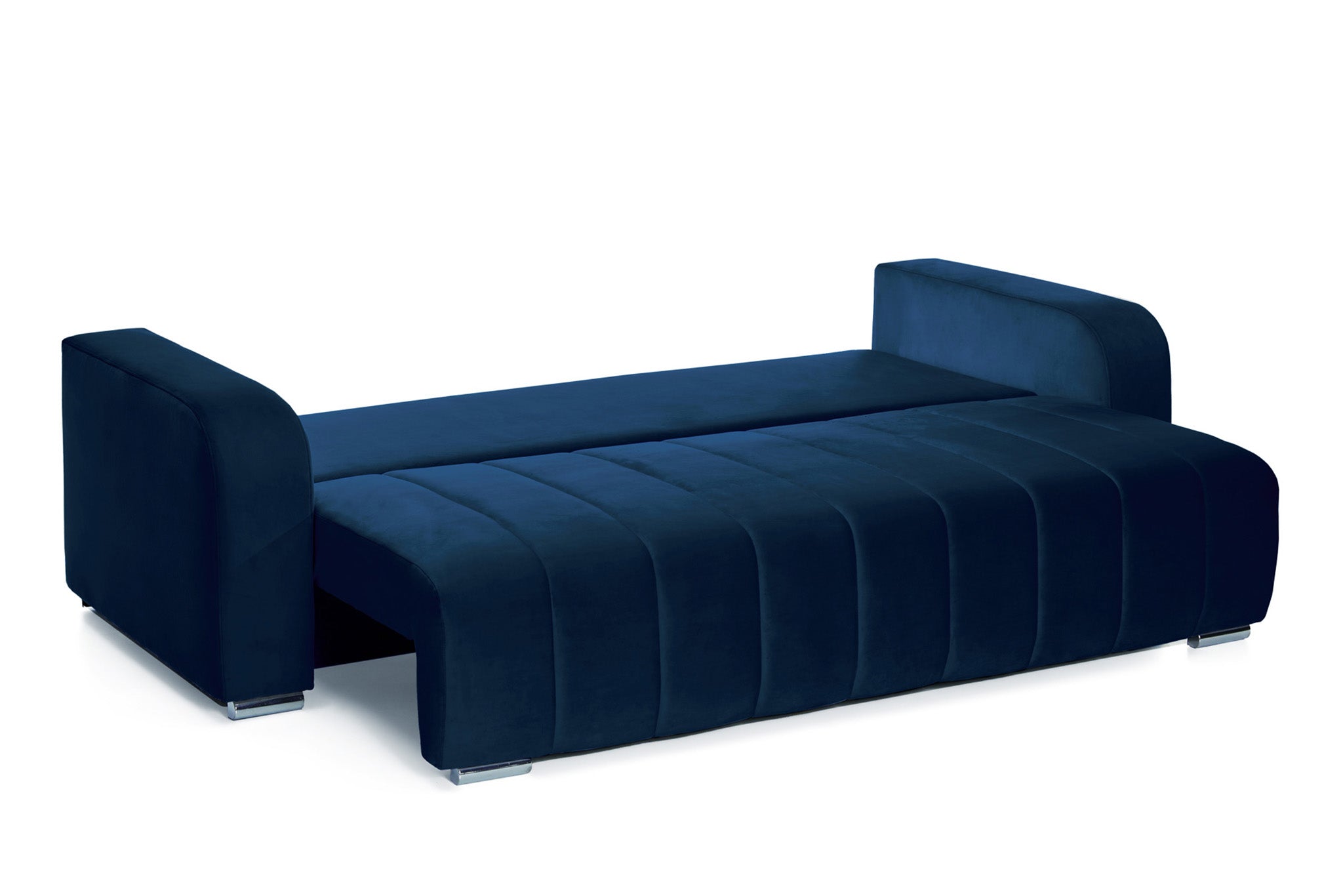 Canapea Extensibila 3 locuri Diego, cu lada de depozitare, 230x92x90 cm - Prestigehome.ro - Canapea - Prestige - #color_velutto-albastru