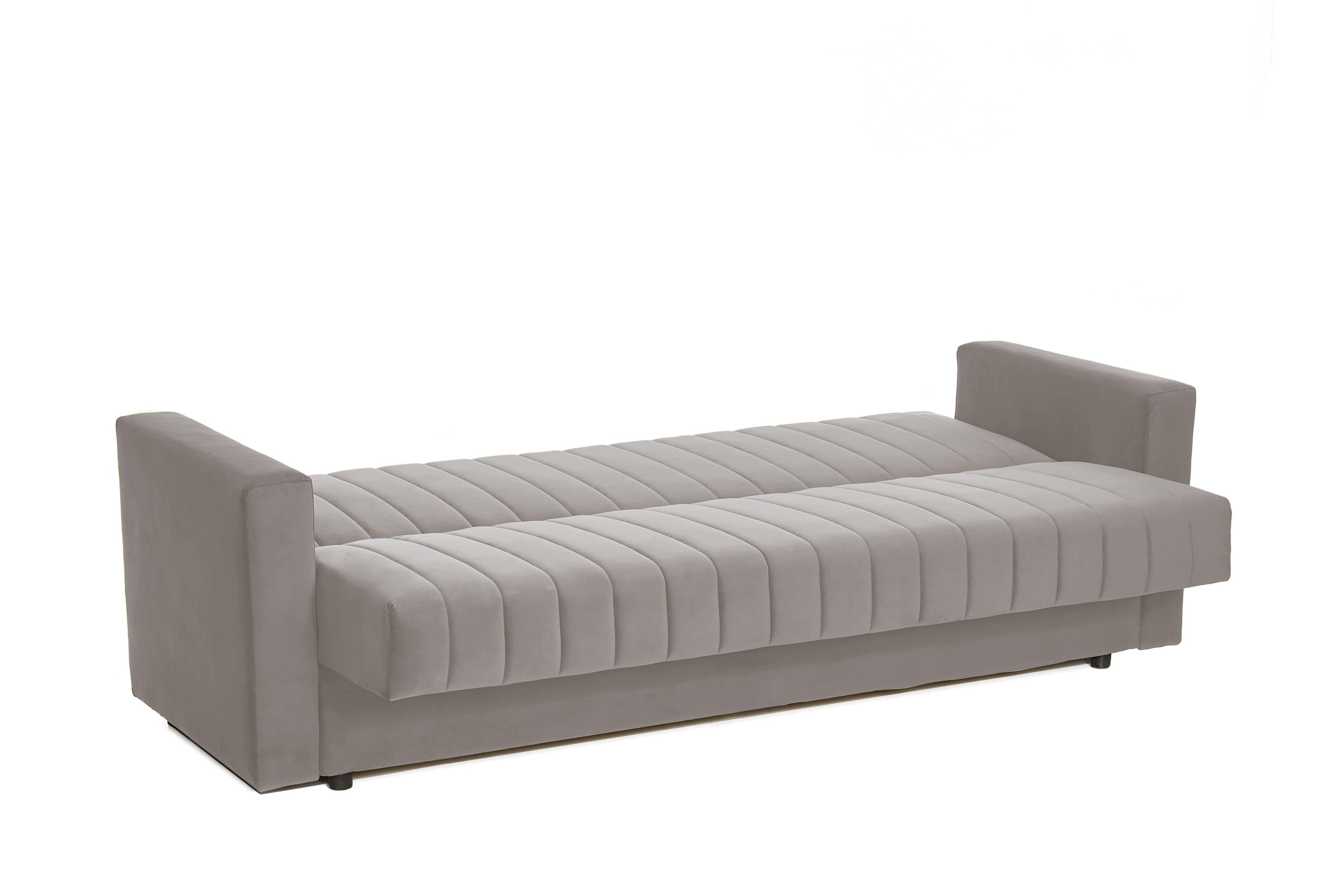Canapea Extensibila 3 locuri Emerald, cu lada de depozitare 215x70x90 cm- Prestigehome.ro - Canapea - Prestige - #Color_velutto-Gri