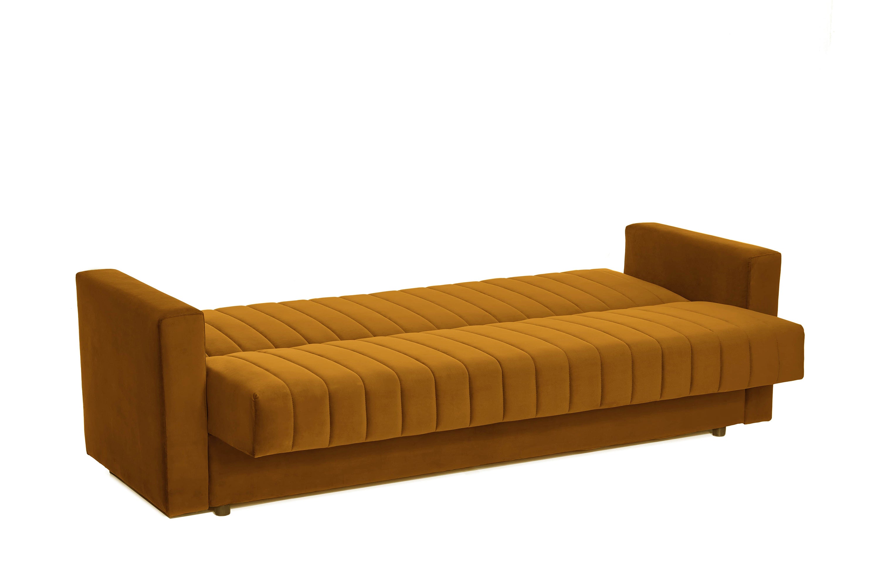 Canapea Extensibila 3 locuri Emerald, cu lada de depozitare 215x70x90 cm- Prestigehome.ro - Canapea - Prestige - #Color_velutto-mango