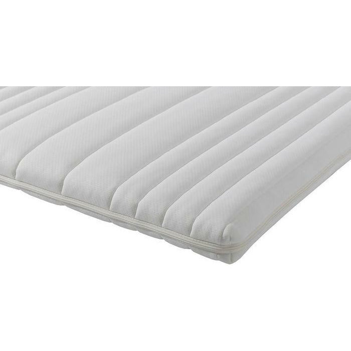 Topper saltea Memory 4 cm, cu spumă memory, husă antialergică și lavabilă, Grosime: 5 cm
