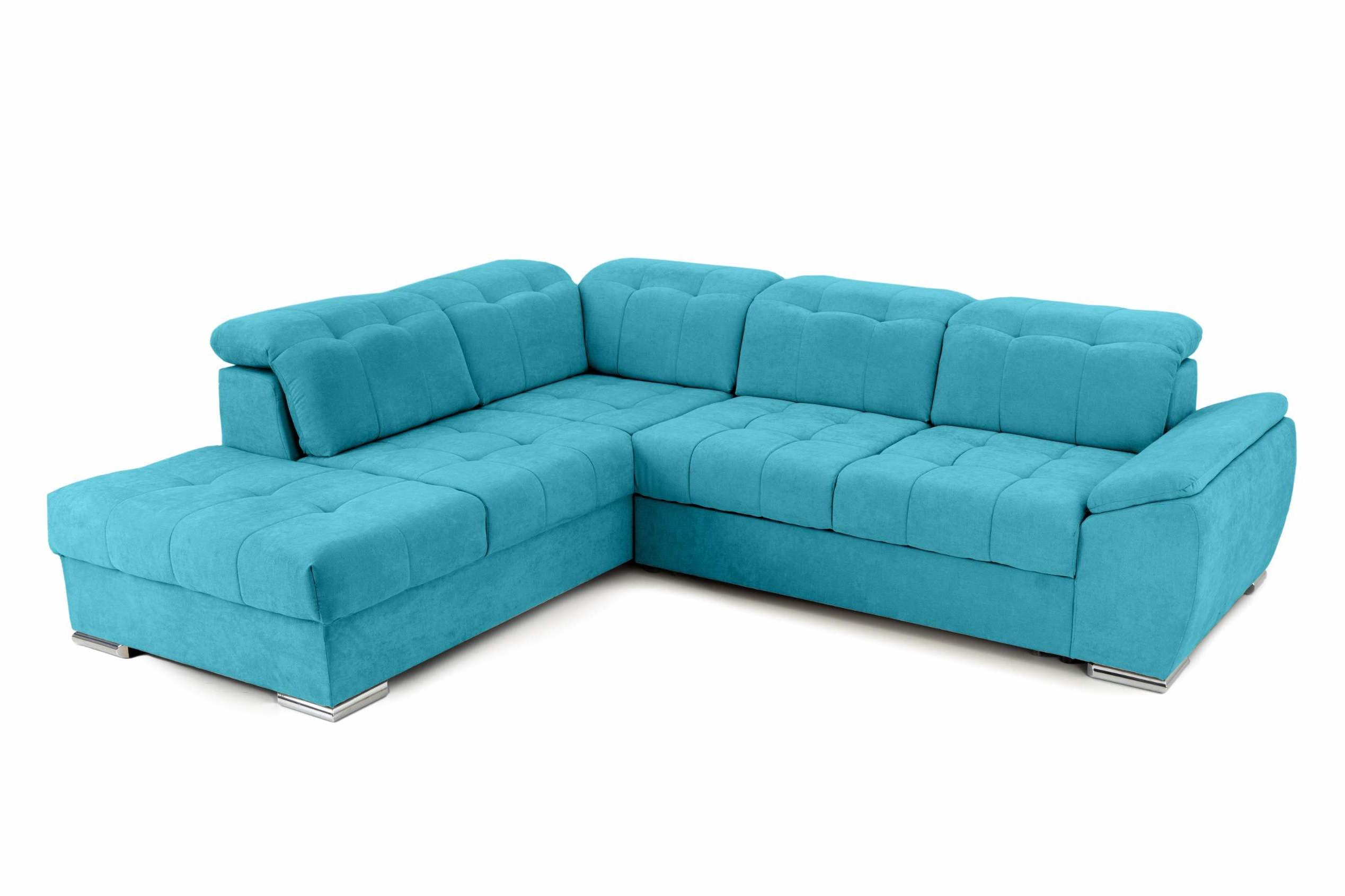 Coltar Extensibil pe dreapta ENZO, cu tetiere 265x230x80 cm #color_turcoaz-enjoy