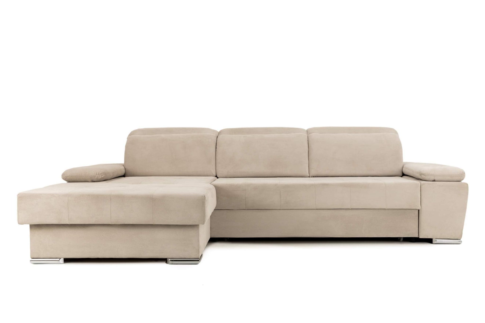 Colțar Extensibil TRENDY, cu ladă de depozitare, cu tetiere reglabile, variante stânga/dreapta 295x170x105 cm - Outlet