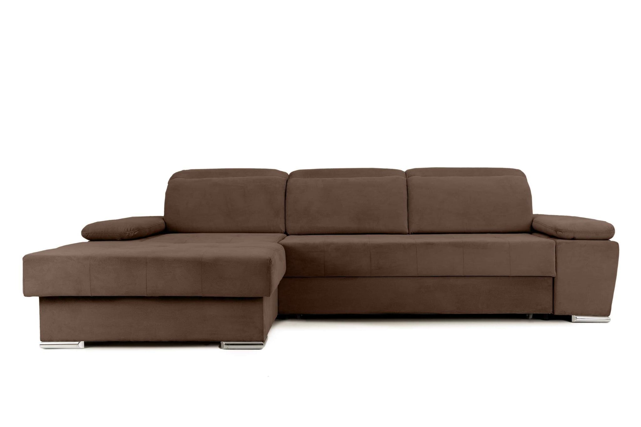 Colțar Extensibil TRENDY, cu ladă de depozitare, cu tetiere reglabile, variante stânga/dreapta 295x170x105 cm - Outlet