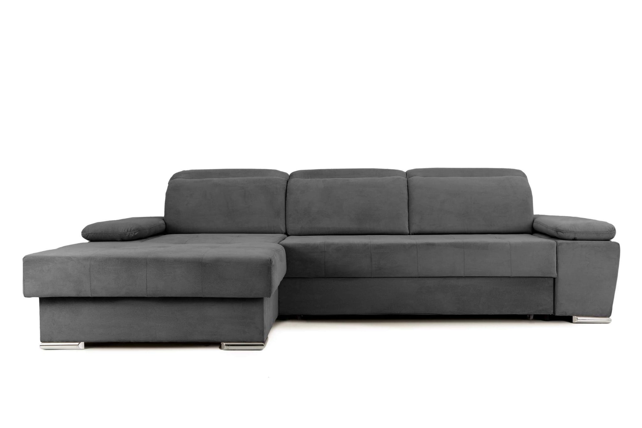 Colțar Extensibil TRENDY, cu ladă de depozitare, cu tetiere reglabile, variante stânga/dreapta 295x170x105 cm - Outlet