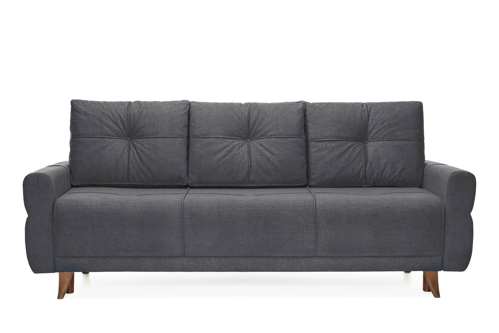 Canapea Extensibila 3 locuri Emerald, cu lada de depozitare, 215x70x90 cm - Prestigehome.ro - Canapea - Prestige - #color_yuca-gri-inchis