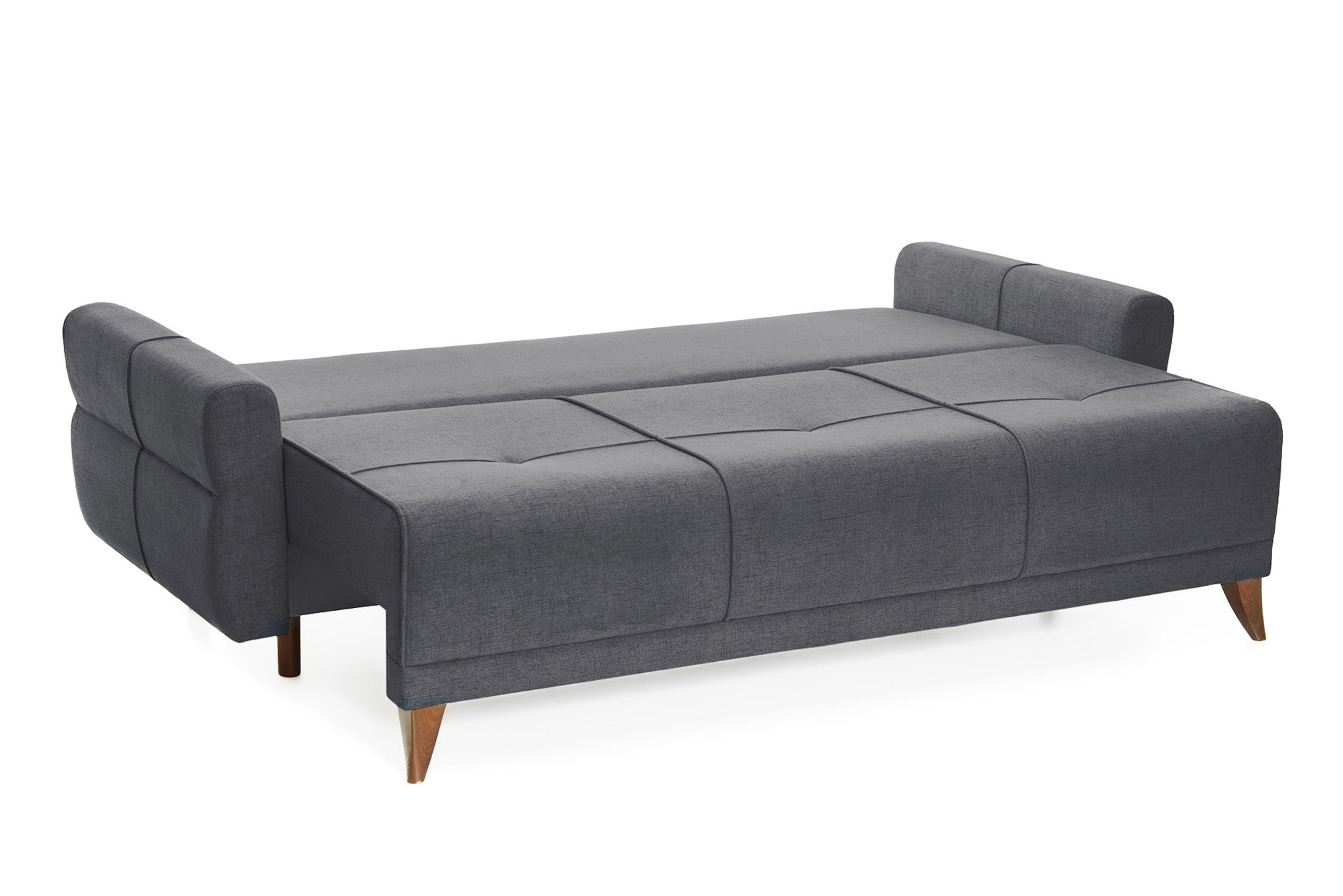 Canapea Extensibila 3 locuri Emerald, cu lada de depozitare, 215x70x90 cm - Prestigehome.ro - Canapea - Prestige - #color_yuca-gri-inchis