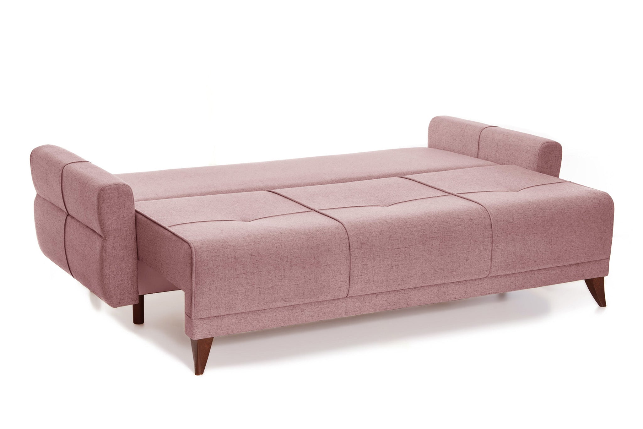 Canapea Extensibila 3 locuri Emerald, cu lada de depozitare, 215x70x90 cm - Prestigehome.ro - Canapea - Prestige - #color_yuca-roz