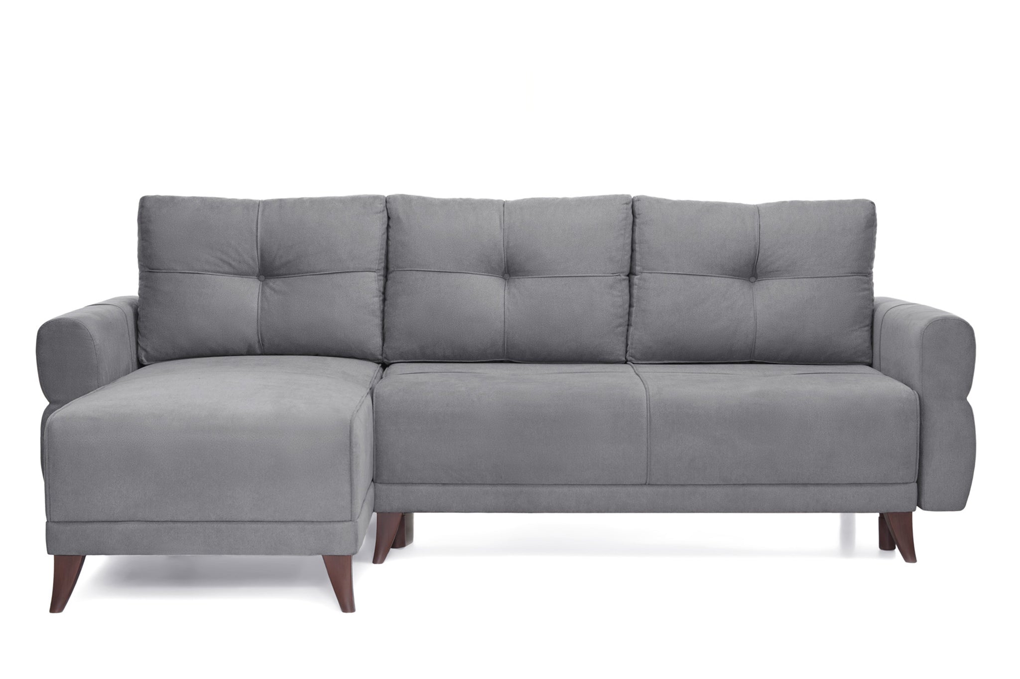 Colțar Extensibil LARIN, cu ladă de depozitare, șezlong interschimbabil, 235x90x100 cm - Outlet