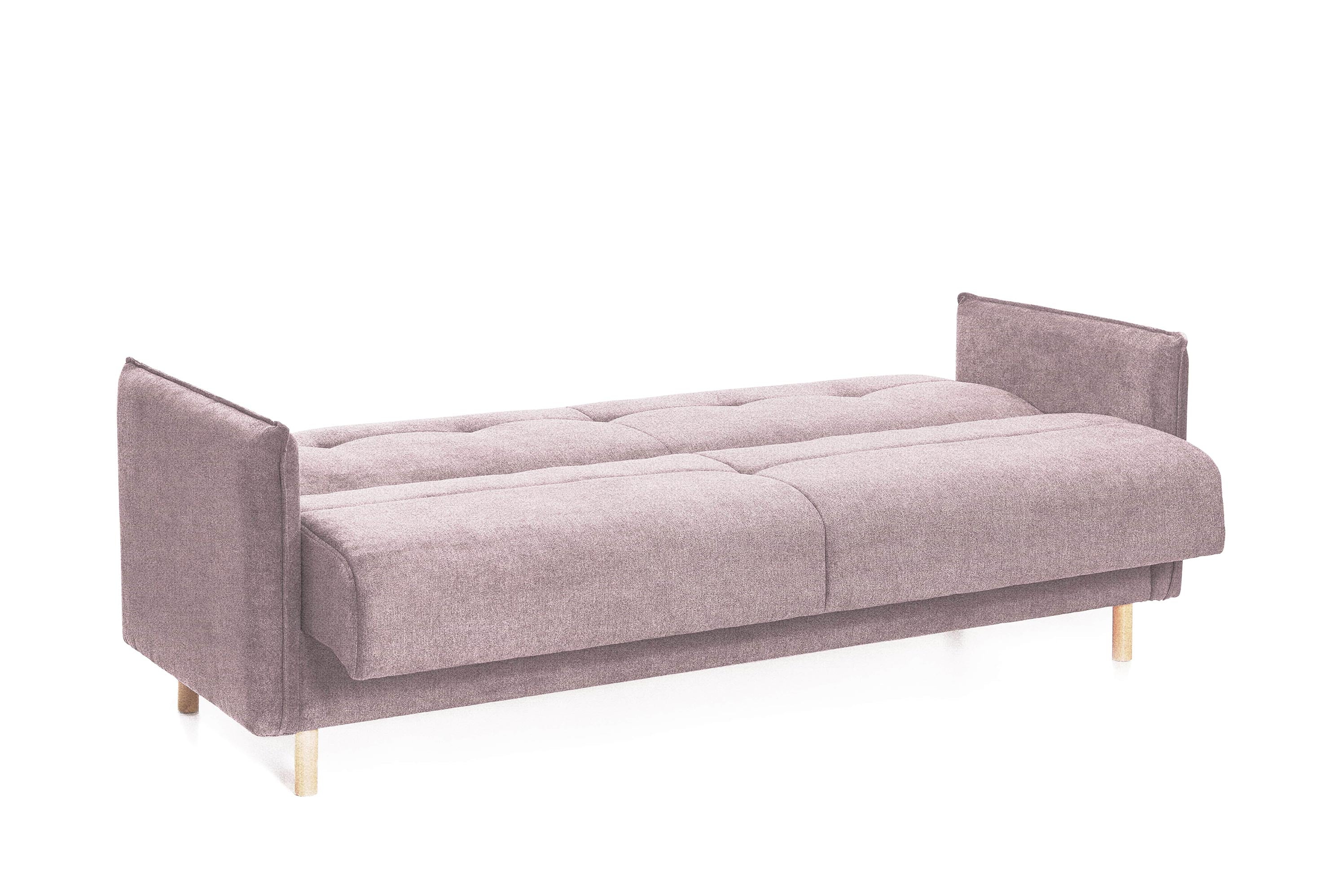 Canapea Extensibila 3 locuri Stone, cu lada de depozitare, 210x70x98 cm- Prestigehome.ro - Canapea - Prestige - #color_aston-Roz