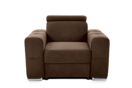 Fotoliu BELLAGIO, cu Tetier reglabil 100x95x75 cm - Prestigehome.ro - Fotoliu - Prestige - #color_maro-enjoy