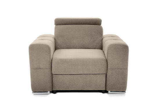 Fotoliu BELLAGIO, cu Tetier reglabil 100x95x75 cm - Prestigehome.ro - Fotoliu - Prestige - #color_bej-enjoy