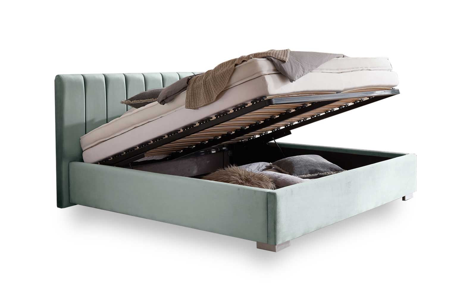 Pat Tapitat Santiago, cu Lada Rabatabil, Verde-Smarald, Prestigehome.ro, Prestige, #Color_swing-menta